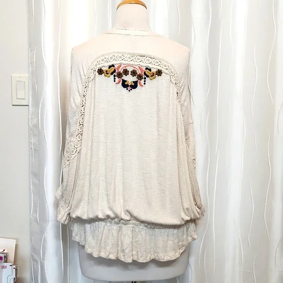 Free People Serafina Floral Embroidered Dolman Top - Picture 8 of 11
